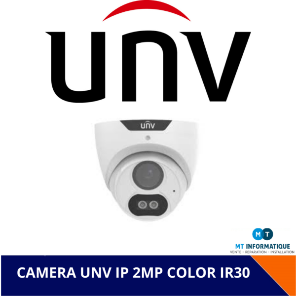 CAMERA UNV IP 2MP COLOR IR30