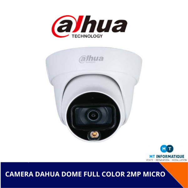 CAMERA DAHUA DOME FULL COLOR 2MP MICRO